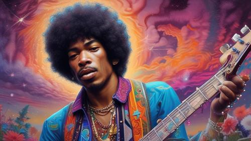 Product picture 38 AI Jimi Hendrix Images + His PDF Story 
